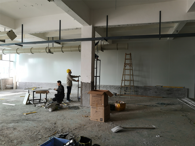 2018年8月深圳市頂成電子公司福建工廠裝修進行中！